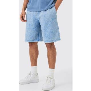 Mens Cornflower Blue Oversized Washed Man Short