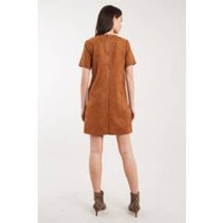 Louche Sylvie Faux Suede Mini Dress
