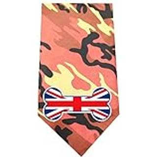 Mirage Pet Products 511-29 ORC UK Bone Flag Screen Orange Camo Print Bandana