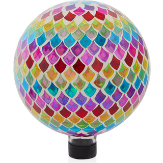 Alpine Corporation HMD220 glasklode m/mosaikdr?bedesign Dekorativ og elegant havekunst 12"""" H multifarvet