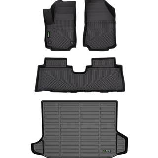 Hafidi Automotive Floor Mats & Cargo Liner til GMC Terrain 2018-2024 & Chevrolet Equinox 2018-2024 All Weather Protection Full Set- sort