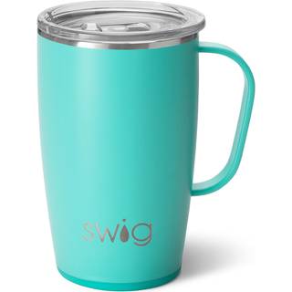 Swig Life 18oz rejse krus isoleret tumbler med h?ndtag og l?g rejse kaffekus kop indehaver Venlig rejse krus rustfrit st?l 18 oz tumbler genanven