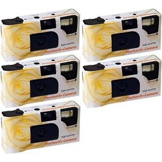 Q+L Disposable camera ROSEN in wedding design 27 shots, with flash, ISO 400