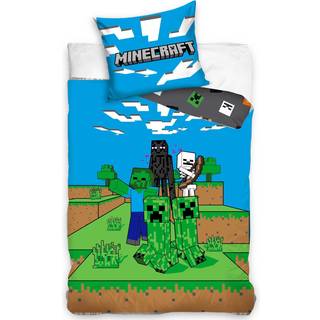 Minecraft Mobs Gamer Sengetøj - 100 procent bomuld