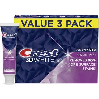 Crest 3D White Radiant Mint Tandpasta, 93 g (3,3 oz), 3-pak