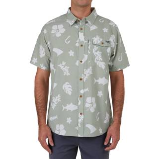 Salty Crew Men's Shoots SS Tech Woven Dusty Sage, M