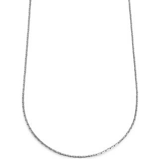 Essentials | 2 mm Sølvfarvet Rektangulær Box Chain Halskæde