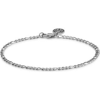 Essentials | 2 mm Sølvfarvet Figaro Kæde Armbånd