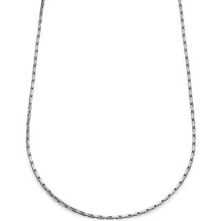 Essentials | 3 mm Sølvfarvet Rektangulær Box Chain Halskæde