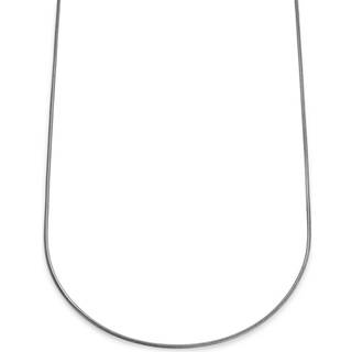 Essentials | 2 mm Sølvfarvet Snake Kæde Halskæde
