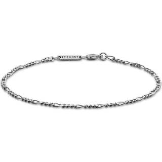Argentia | 925s | 2 mm Rhodiumbelagt Sterlingsølv Figaro Kæde Armbånd