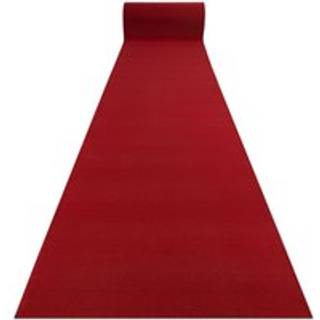 Gummibelægning RUMBA 1974 Bryllup enkelt farve klaret, rød 140cm 140x1200 cm