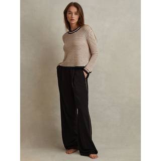 Reiss Remi Elasticated Side Stribet Brede bukseben Bukser36 Lang (UK 4 L)