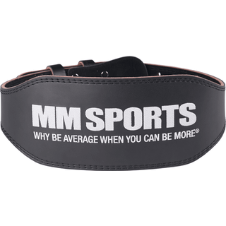MM Sports Leather Belt - Løftebælte - XS
