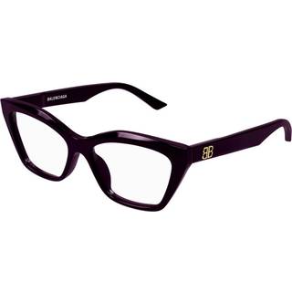 Balenciaga Kvinde BB0342O 007 Optiske stel Acetat Violet Transparent Cat Eye