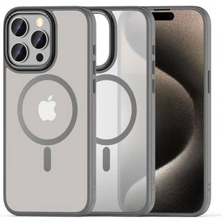 iPhone 15 Pro Max Tech-Protect Magmat Cover - MagSafe Kompatibel - Mat Grå