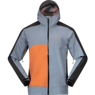 Bergans Men's Vaagaa Light 3L Shell Jacket Husky Blue/Black/Faded Orange, M