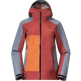 Bergans Women's Vaagaa Light 3l Shell Jacket Rusty Dust/Husky Blue/Faded Orange, S