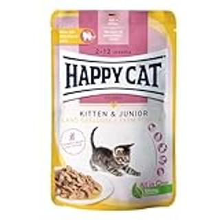 Happy Cat Meat in Sauce Kitten & Junior Poultry - 85 g
