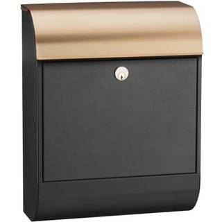 Mefa postkasse 872 Pearl 356x455x175 sort/kobber 872800 rukolås
