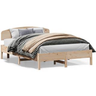 sengeramme uden madras 160x200 cm massivt fyrretræ
