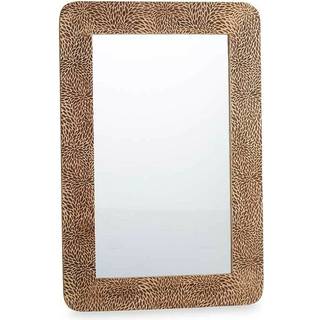 Vægspejl Gift Decor Brun Ark 90 x 60 x 2 cm Rektangulær