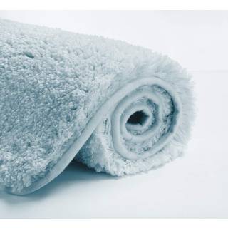 Suchtale Badetppe til Badevrelse Skridsikker Badevrelsesmtte (20 x 32 Lysebl) Vandabsorberende bldt mikrofiber Shaggy Badevrelsestppe Mas