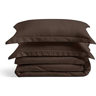 Hyggeligt huskollektion luksus dyneovertr?k s?t 2 -delt - blanding af Rayon afledt fra bambus - ultra bl?d senget?j - lynl?s dynebeskytter inklud