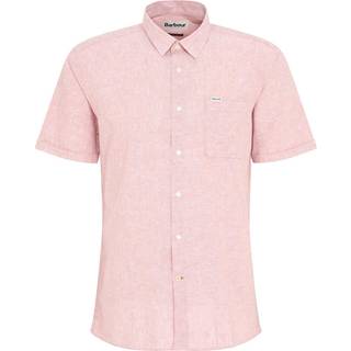 Barbour Lifestyle Nelson Short Sleeve Linen/Cotton Shirt Pink Clay