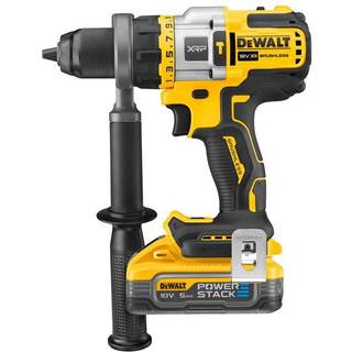 Dewalt DCD999H2T-QW 18V XR FVA Slagboremaskine med 2 stk. 5,0Ah PowerStack batteri, lader og TSTAK