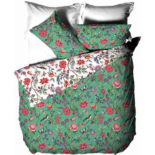 Furn furn. Verdi Green Tropical Floral Reversible Duvet Cover and Pillowcase Set