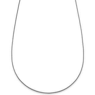 Essentials | 1 mm Sølvfarvet Firkantet Box Chain Halskæde