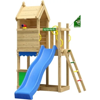 Jungle Gym Resort legetårn komplet inkl. blå rutsjebane