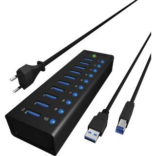 ICY BOX IB-AC6110 10-Port USB 3.0 Hub