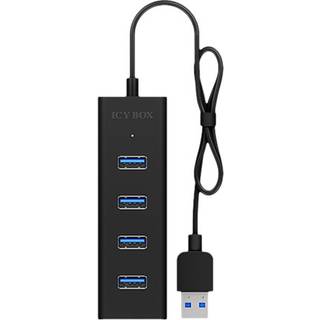ICY BOX IB-HUB1409-U3 USB 3.2 Gen 1 (3.1 Gen 1) Type-A 5000 Mbit/s Sort