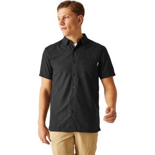 Regatta Regatta Black Mens Mindano IX Short Sleeve Shirt