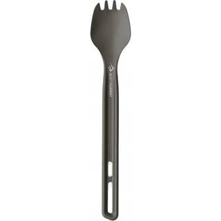 Sea To Summit Frontier Ul Long Handle Spork Aluminium Hard Anodised Grey - Bestik