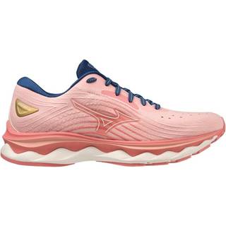 Mizuno Wave Sky 6 Neutral Running Shoe Women - Pink, Grey, Size 6 - pink