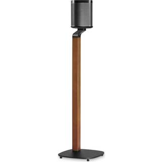 Nedis - Speaker Mount | Kompatibel med: Sonos® One SL™ / Sonos® One™ / Sonos® PLAY:1™ | Stand | 10 kg | Fast | Metal / Træ | Brun / Sort - SPMT5770BN