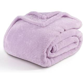 Berkshire tæppe klassisk ekstra-fluffy plys kast tæppe blødt fuzzy fluffy langt hår kast tæppe til sofa sofa pastel lilac lilla 50x60 tommer