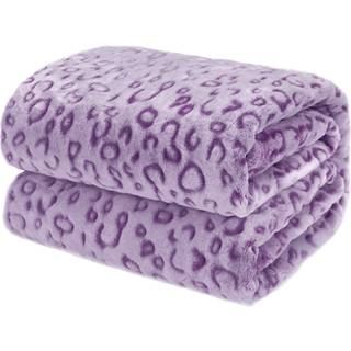 ZHIKU Varmt tppe Lilla bldt fleece tppe Letvgts Queen Size tppe til seng