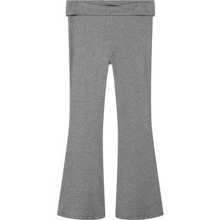 Name It Grey Melange Fold Down Flared Bukser Fionea - Str. 7y 122cm