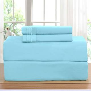 Luksuriøse pudebetræk på Amazon! Elegant komfort 1500 trådantal rynke fade og pletbestandig 2 -delt pillowcases standardstørrelse - Aqua Blue