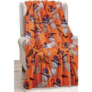 Elegant komfort letvægt kast tæppe- halloween tema blødt hyggeligt og overdådigt tæpper perfekte til at slappe af denne uhyggelige sæson 50 x 60