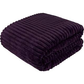 Pavilia super bl?d fleece kast t?ppe aubergine lilla luksuri
