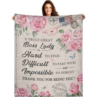 Nahjiiem Boss Blanket Boss Gaver til Women Boss kaster t?pper Boss Day Gave F?dselsdag Julepensionsgaver 50 """"? 60 """"