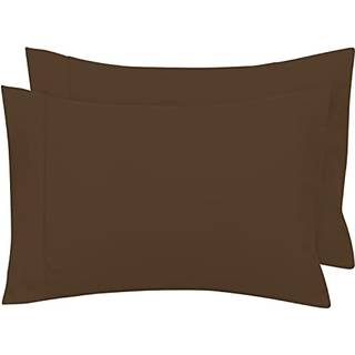 Royale Linens Queen Pillowcase Sæt på 2 - Sengpudebetræk - 20x30 - Chokoladepudebetræk - 1800 Børstet Microfiber Wrinkle & Fade Resistant - Soft