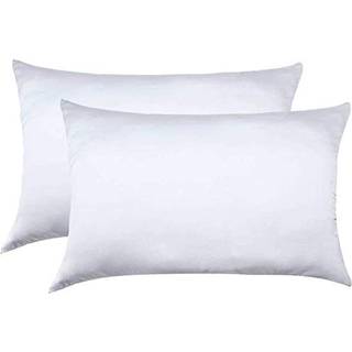 Jocoku 100% Mulberry Silk Pillowcases S?t med 2 til h?r og hud og super bl?d og ?ndbar standardst?rrelse Natur Silke Pillowcases (Standard White)
