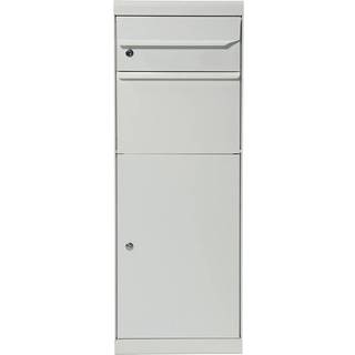 MEFA Maple 661 Pakkepostkasse i Hvid Alu med Navneskilt