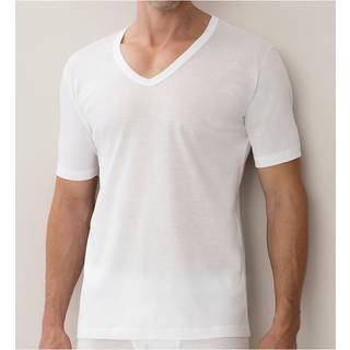 Zimmerli Herren T-Shirt weiß Merc. Baumwolle unifarben